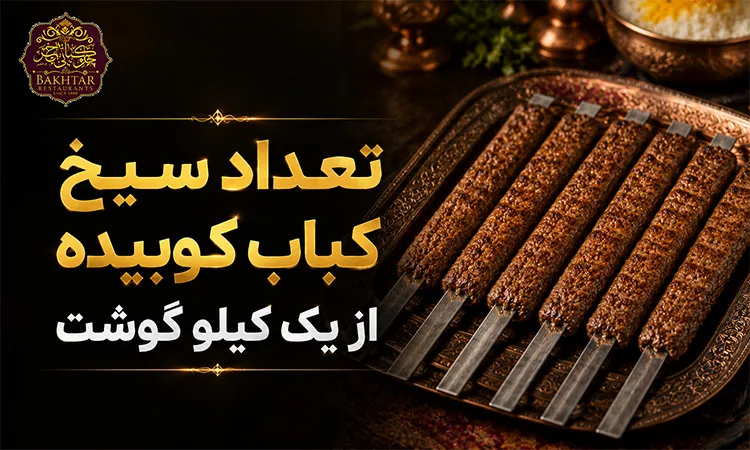 تعداد سیخ کباب کوبیده از یک کیلو گوشت