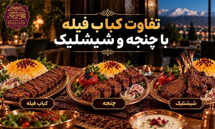 تفاوت کباب فیله با چنجه و شیشلیک